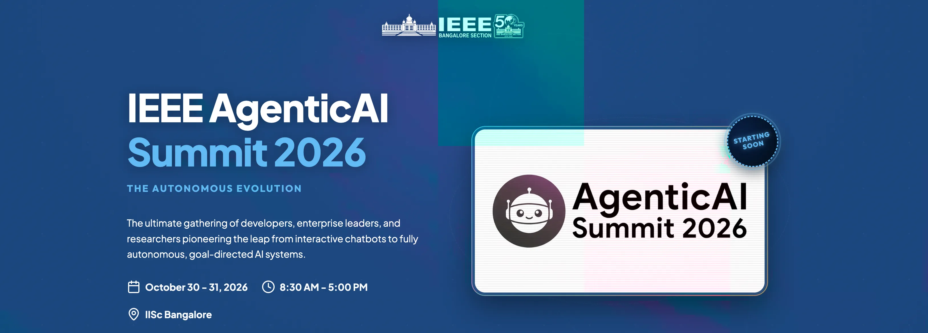 IEEE AgenticAI Summit 2026 banner